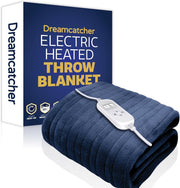 Electric Heated Throw Blanket 160x120cm Fleece 9 Heat Timer Washable