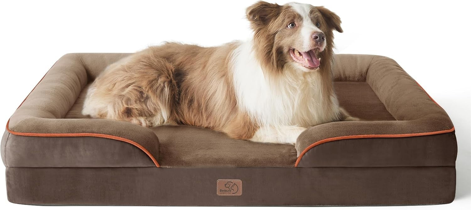 Large Orthopedic Dog Bed Sofa 97x71cm Washable Waterproof