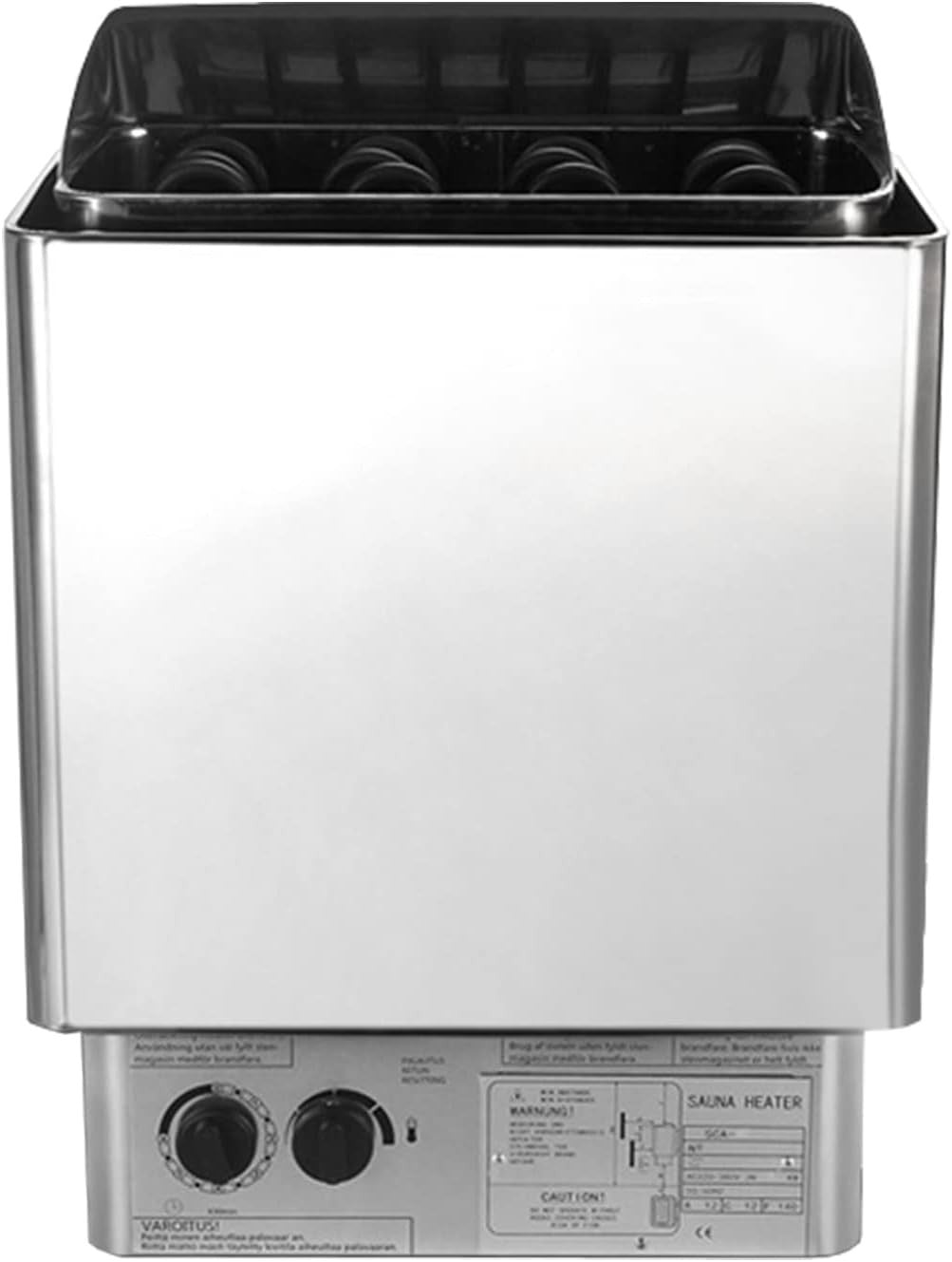 3KW Electric Sauna Heater Stainless Steel Fast-Heat Wet Dry Stove Wall Mount