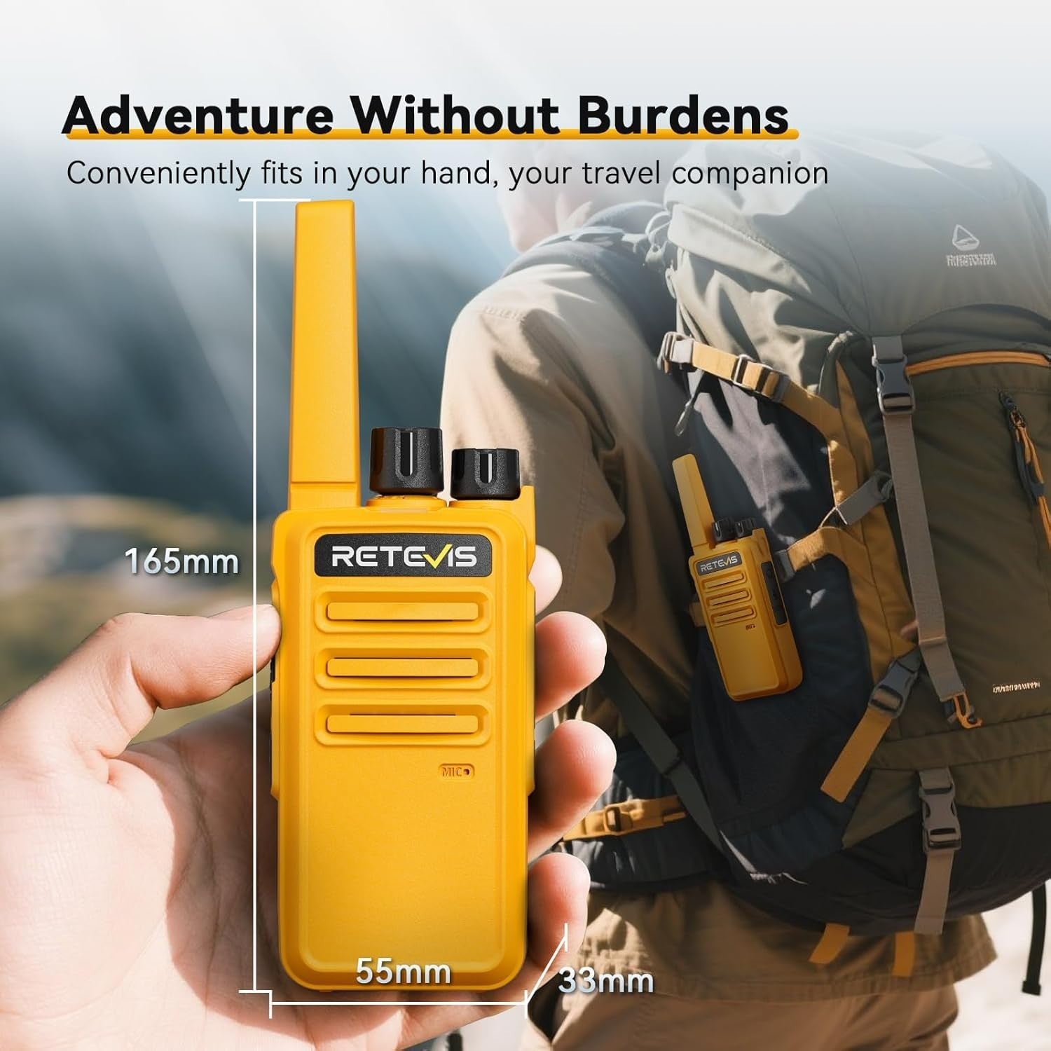 Rechargeable Walkie Talkies PMR446 VOX w Earpieces 2 Way Radio Pair