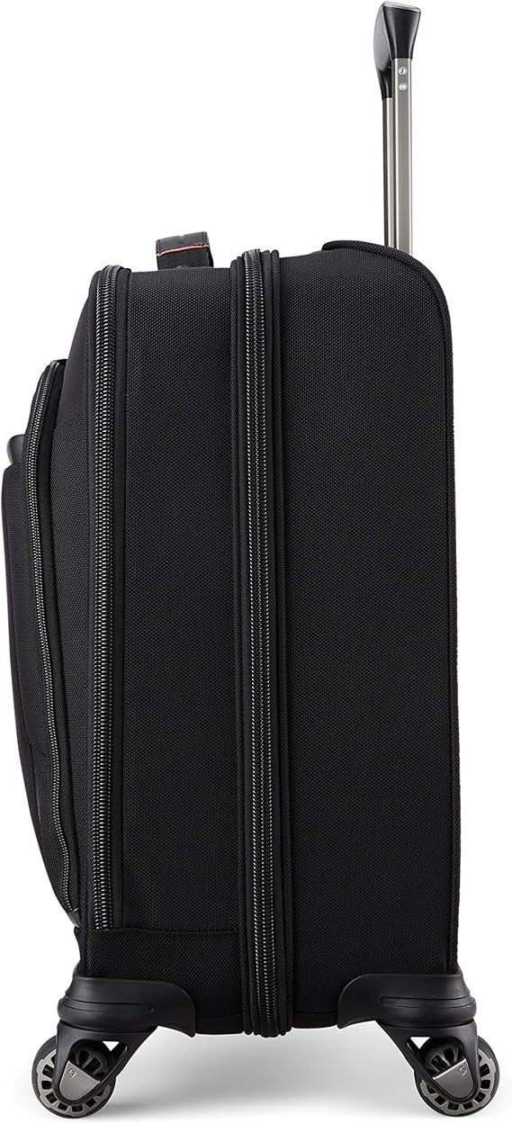 Expandable Soft Spinner Suitcase Ballistic Nylon USB Port RFID Pocket