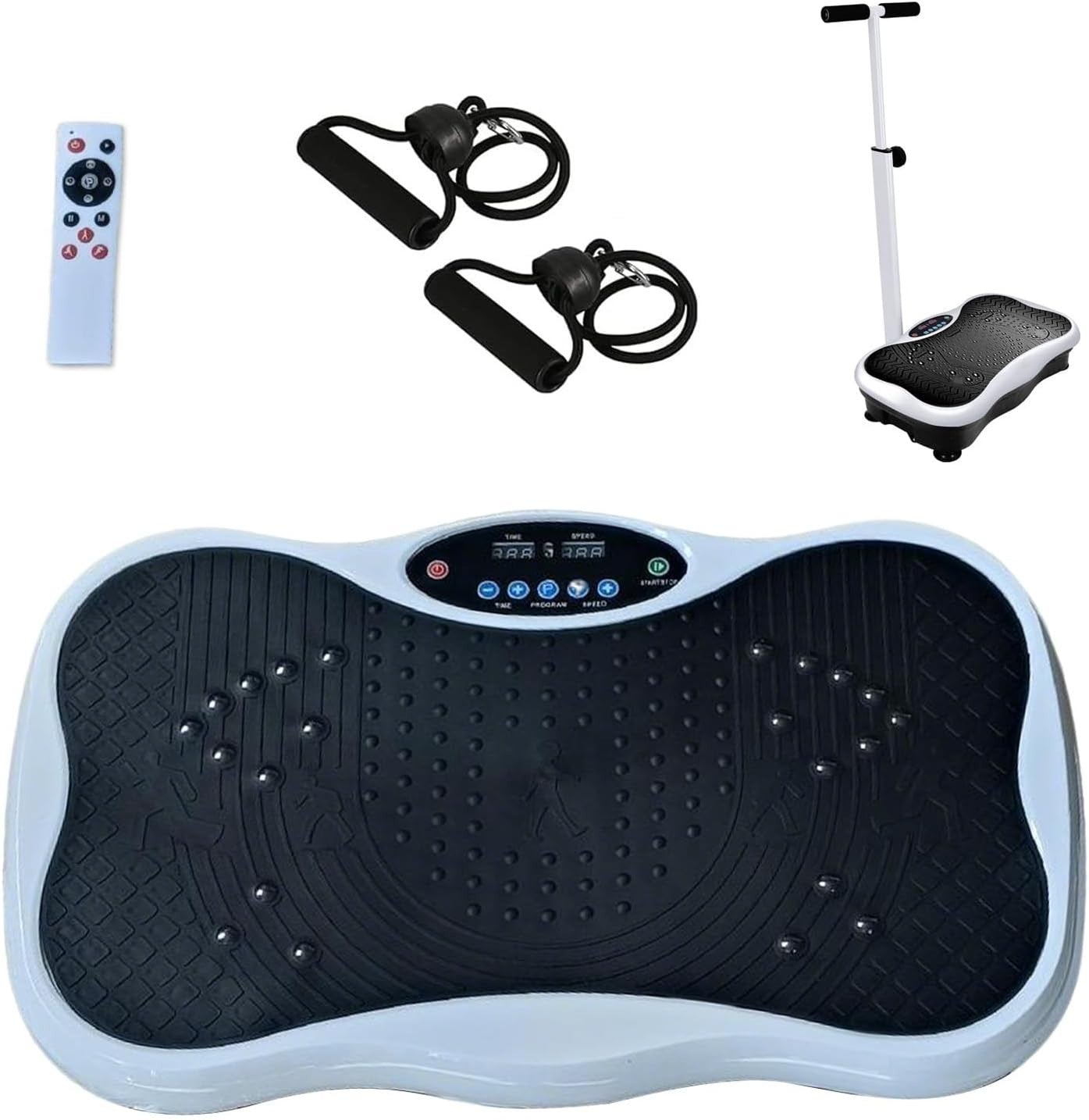 Whole Body Vibration Plate Exercise Machine w Handles 120 Speeds