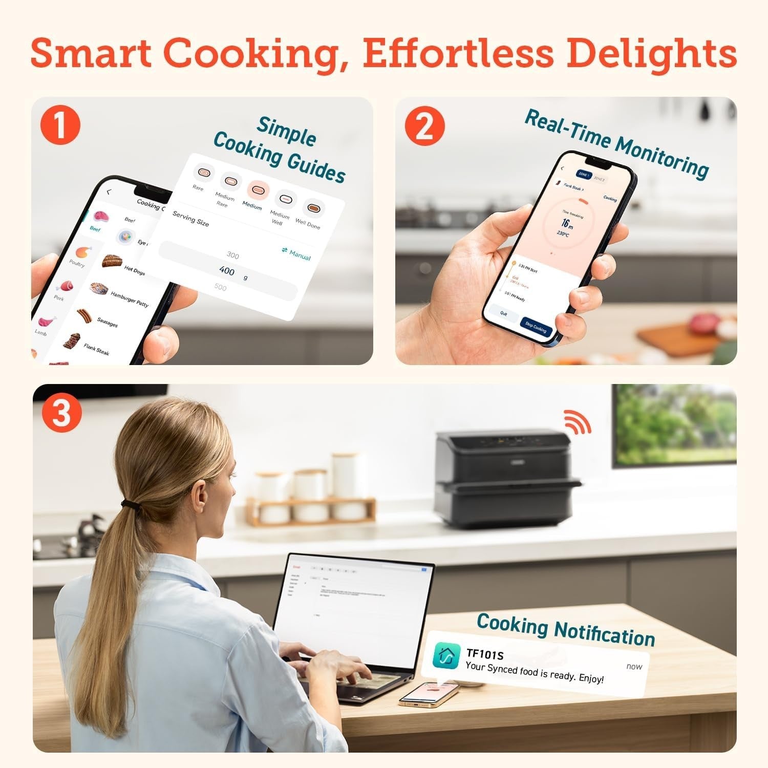 10L Dual Zone Air Fryer | Flexible Single/Dual Basket | Dual Blaze Even Heating