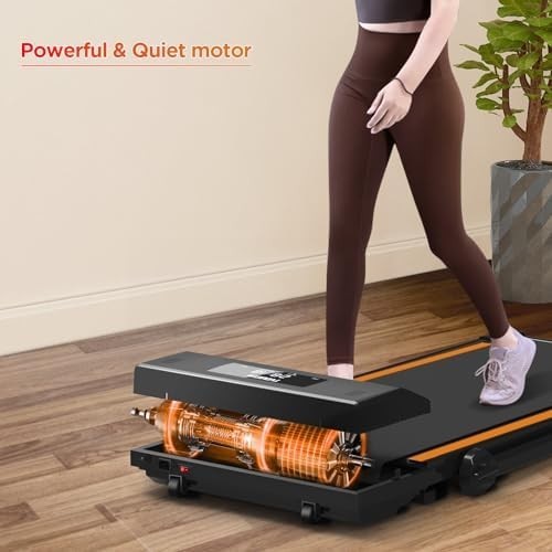 Foldable Home Treadmill 2-in-1 Walking & Running Machine LED Remote