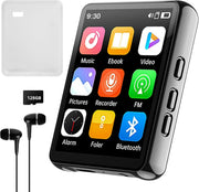 128GB MP3 Player Bluetooth 2.4" Touch Screen FM HiFi Black