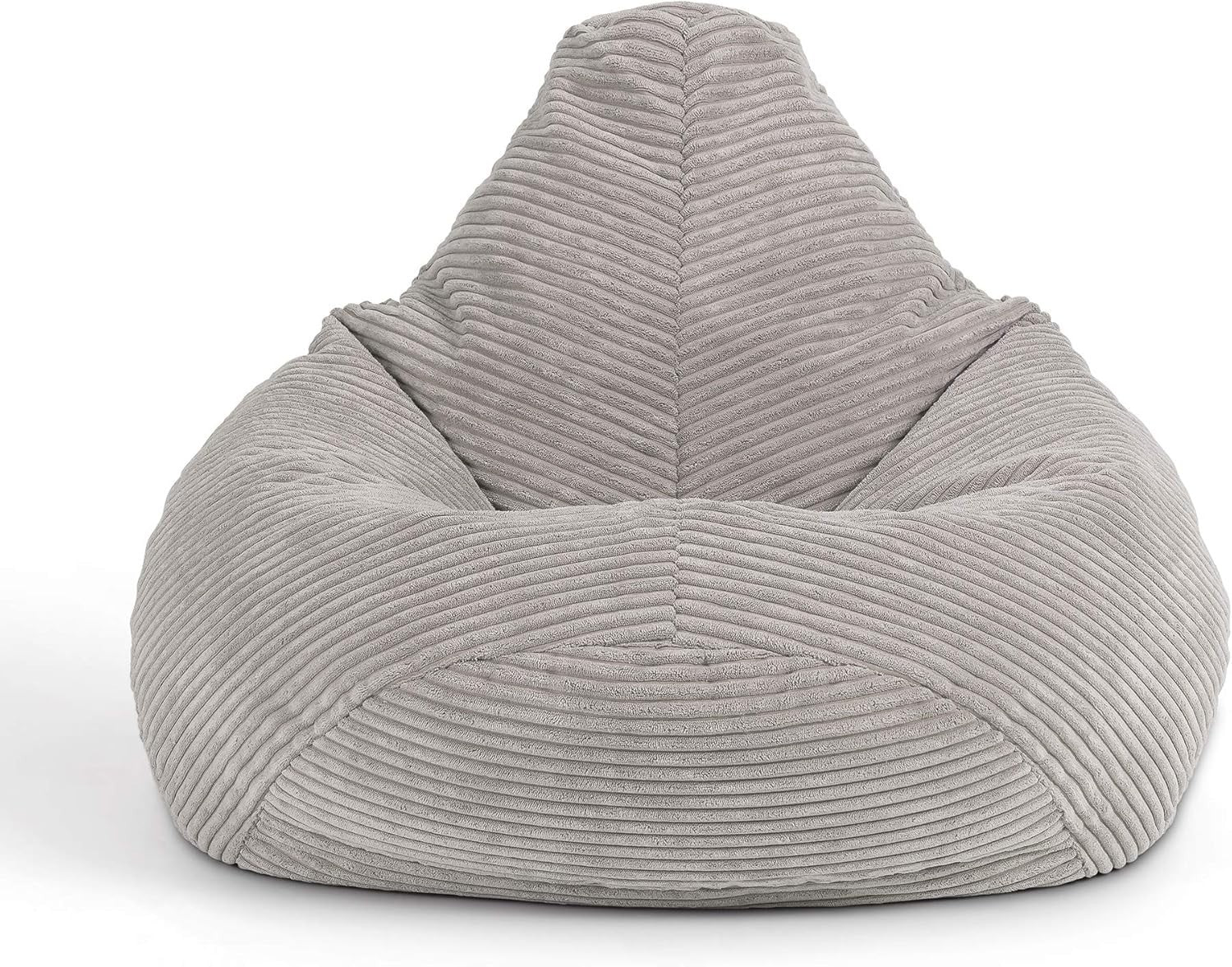 Grey Kids Bean Bag Chairs 2 Pack Soft Corduroy Lounge Chairs for Reading Gaming