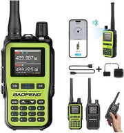 Mini Dual Band Walkie Talkie 999 Channel VOX Bluetooth Type-C Radio