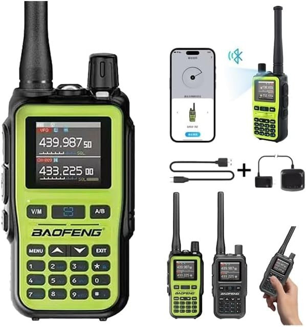 Mini Dual Band Walkie Talkie 999 Channel VOX Bluetooth Type-C Radio