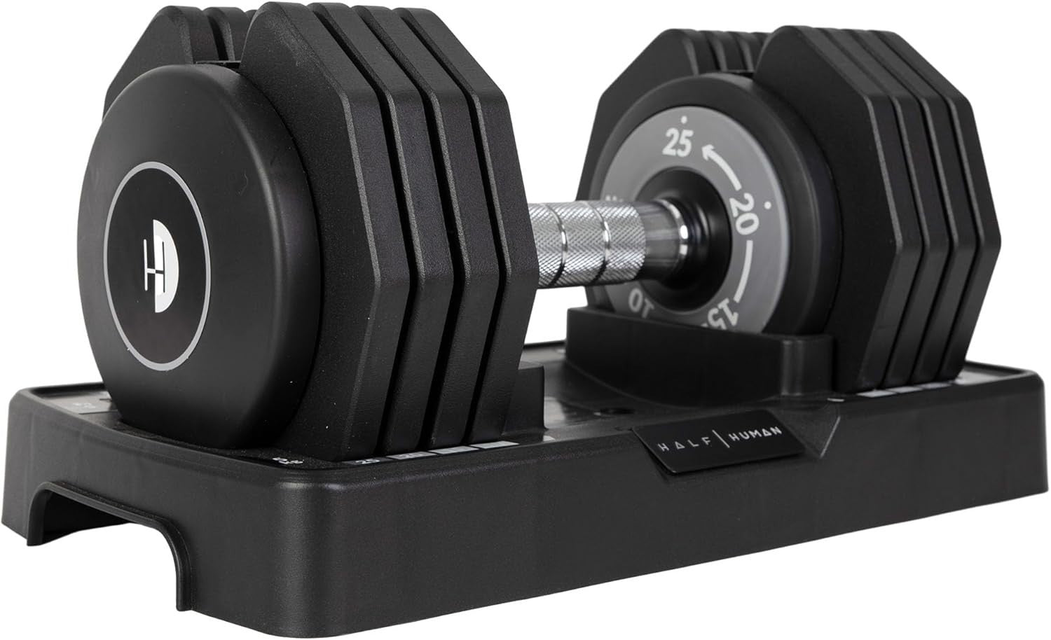 25KG Adjustable Dumbbell Single Twist Handle Anti-Roll Compact Home Gym