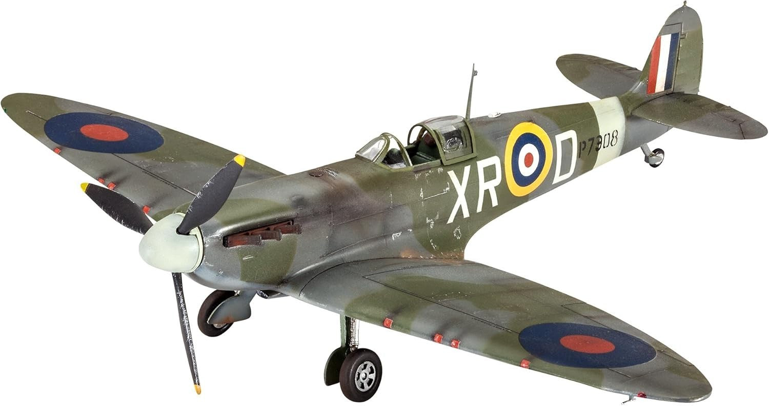 1:48 Spitfire Mk.II Fighter Model Kit WWII Aircraft Plane Build Set Toy