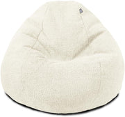 Boucle Bean Bag Chair for Adults – Washable Cozy Lounge Seat 110x80cm