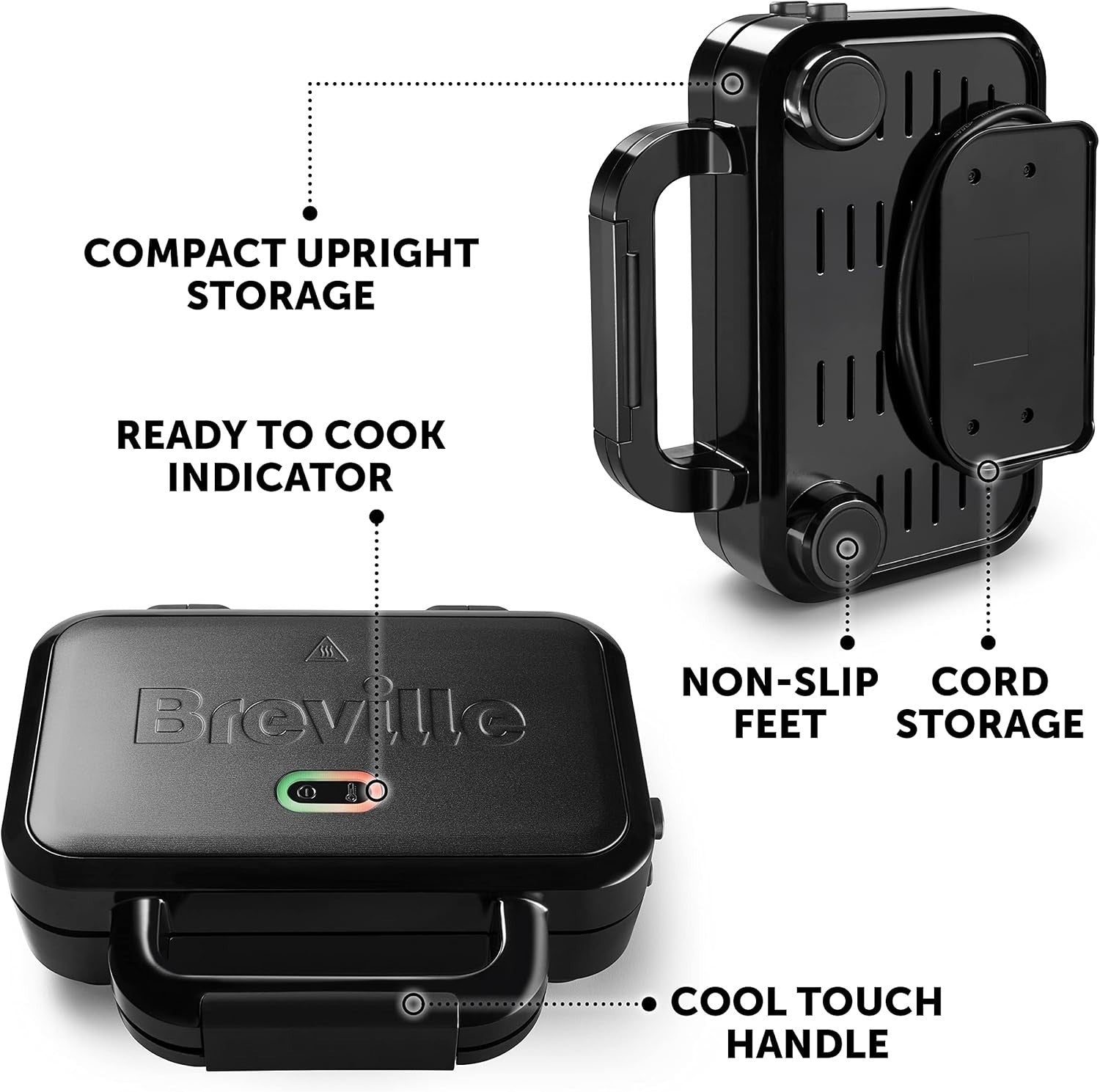 Ultimate Deep Fill 2-Slice Toastie Maker with Removable Non-Stick Plates
