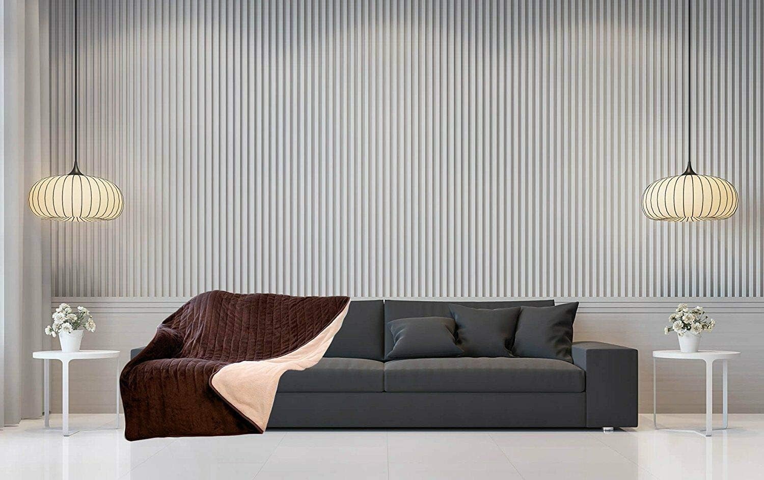 Electric Heated Throw Blanket 9 Heat Levels Timer Soft Fleece 160x120cm
