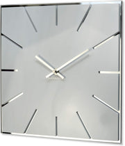 Modern 30cm Silent Acrylic Wall Clock White High Gloss Home Office Decor