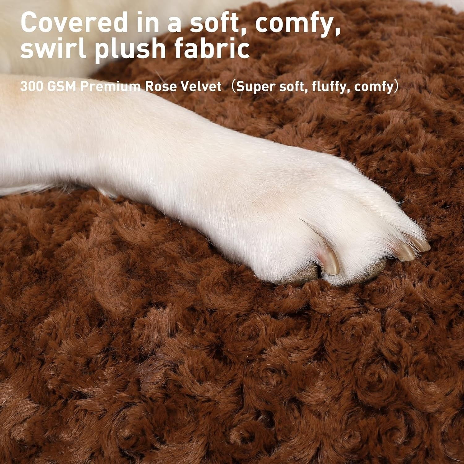 XL Calming Dog Bed Washable Crate Mattress 105x70x9cm