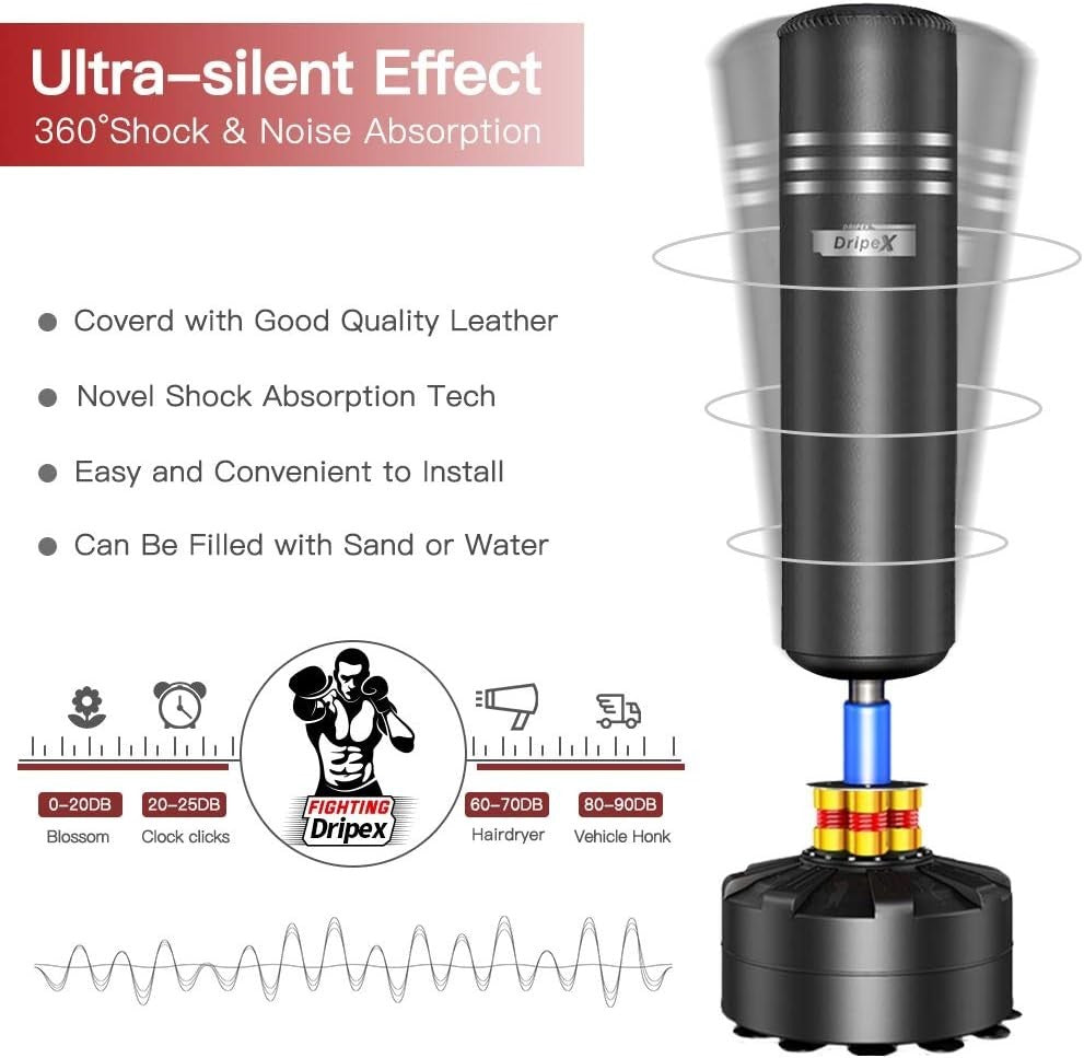 Free Standing Punching Bag Heavy Duty Boxing Kickboxing MMA Training