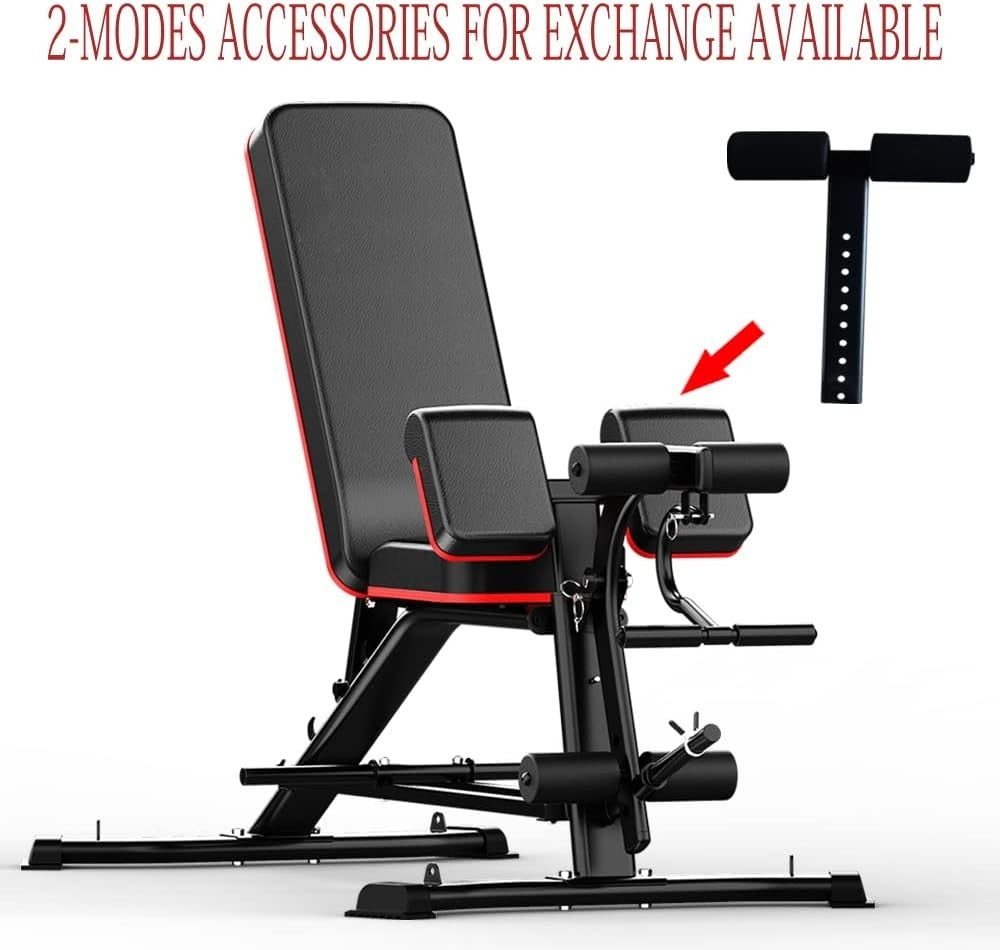 Adjustable Weight Bench with Leg Extension 330lb Home Strength Trainer
