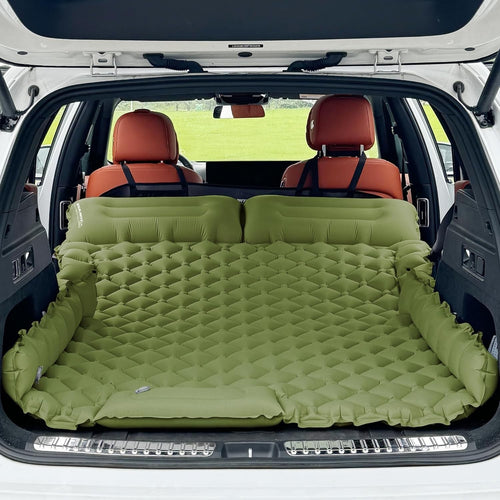 2-Person Inflatable Car Mattress with Foot Pump & Waterproof Travel Bed