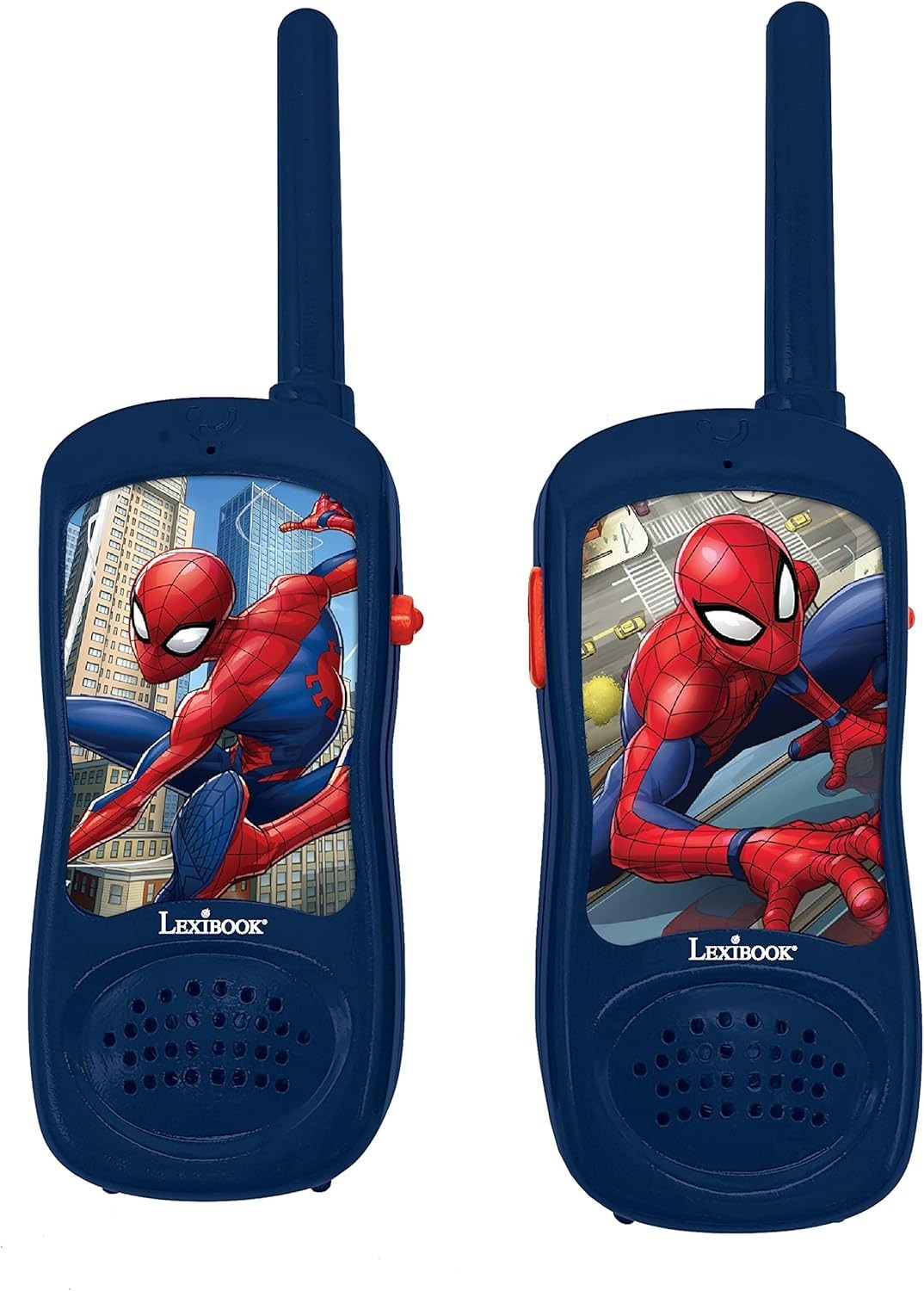 Kids Spider Walkie Talkies 2 Pack Belt Clip Outdoor Communication Toy