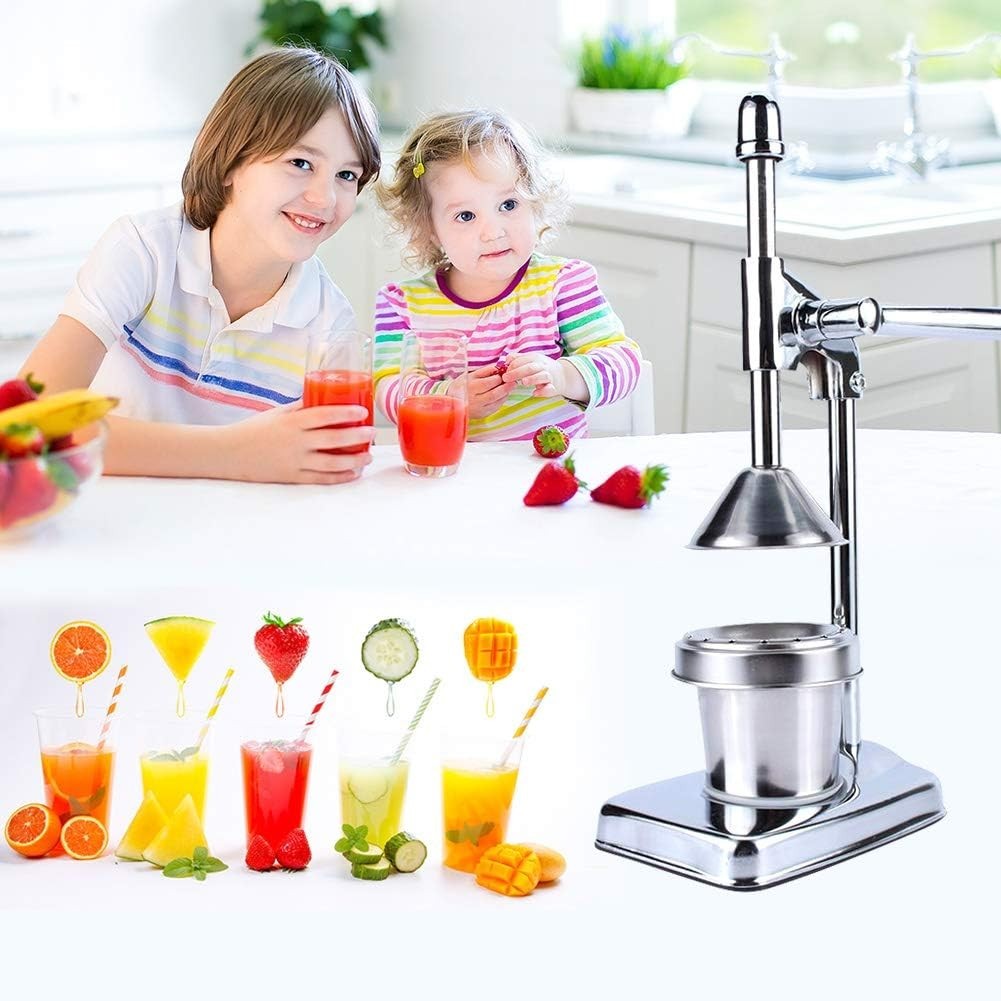 Manual Citrus Press Lever Juicer Heavy Duty Stainless Steel Ergonomic