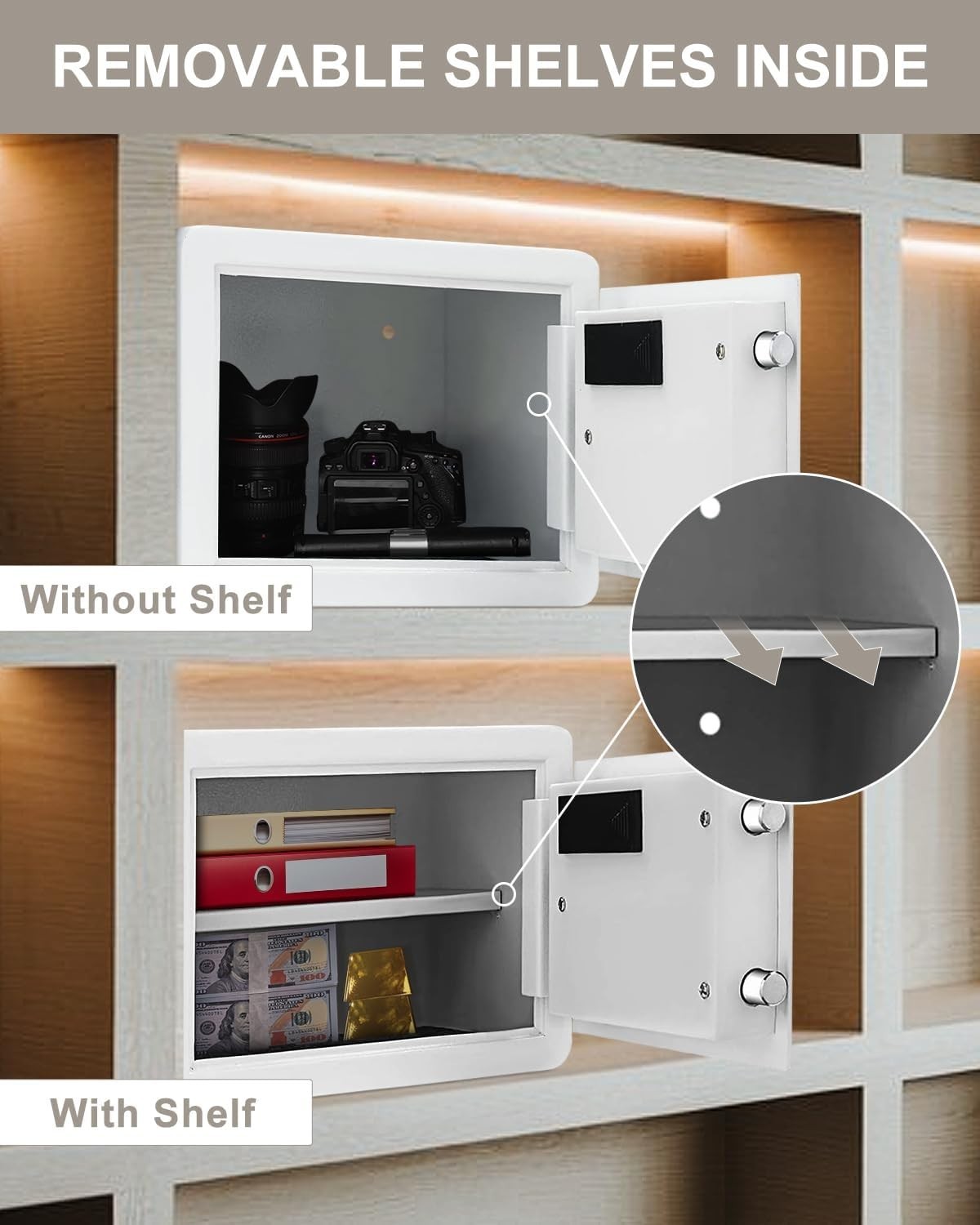 34L Digital Safe Box Electronic Keypad Cash Document Security Safe