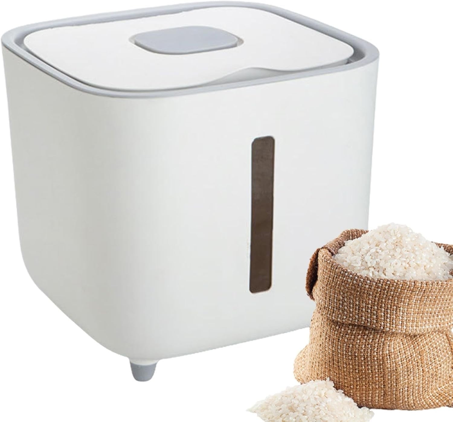 10KG Airtight Rice Storage Container Moisture Proof Grain Dispenser