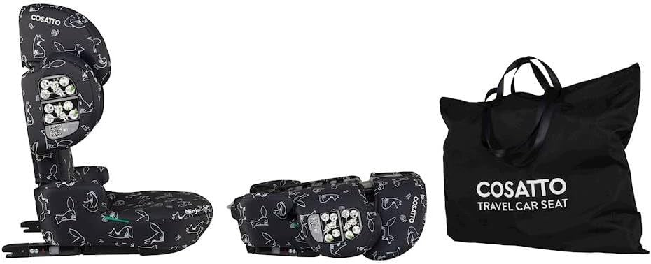 Foldable Booster Car Seat 100–150cm Lightweight Travel ISOFIT 4–12 Years