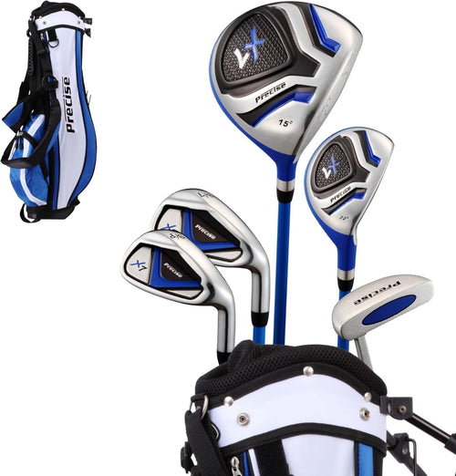 Left Hand Junior Golf Club Set Ages 9–12 Lightweight Graphite Stand Bag