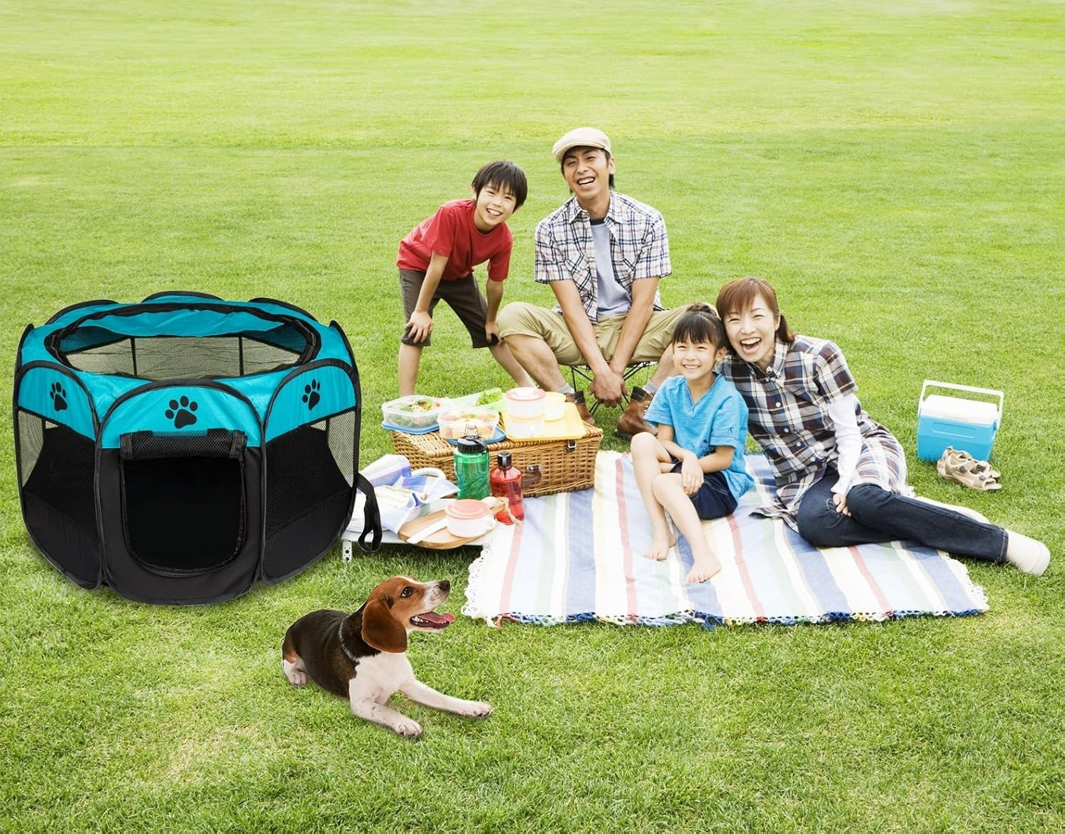 S Foldable Pet Playpen Portable Puppy Dog Cat Rabbit Tent Indoor Outdoor Cage