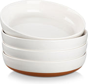 Large Pasta Bowls Set of 4 Ceramic Soup Bowls 9in 48oz Microwave Safe