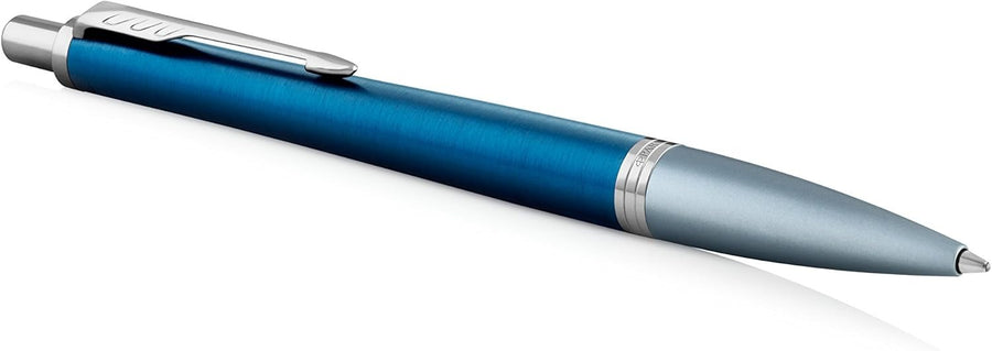 Medium Ballpoint Pen Dark Blue Chrome Ergonomic Gift Box