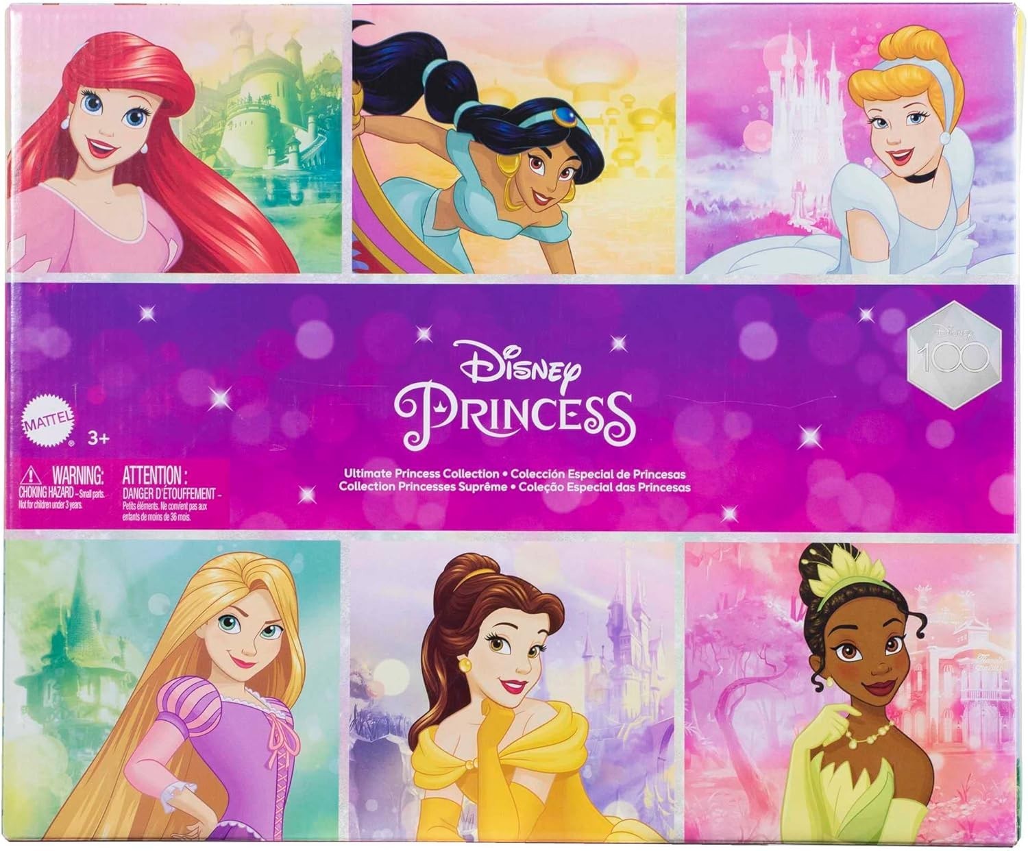 Princess Fashion Doll Set 13 Pack Sparkly Outfits Posable Gift