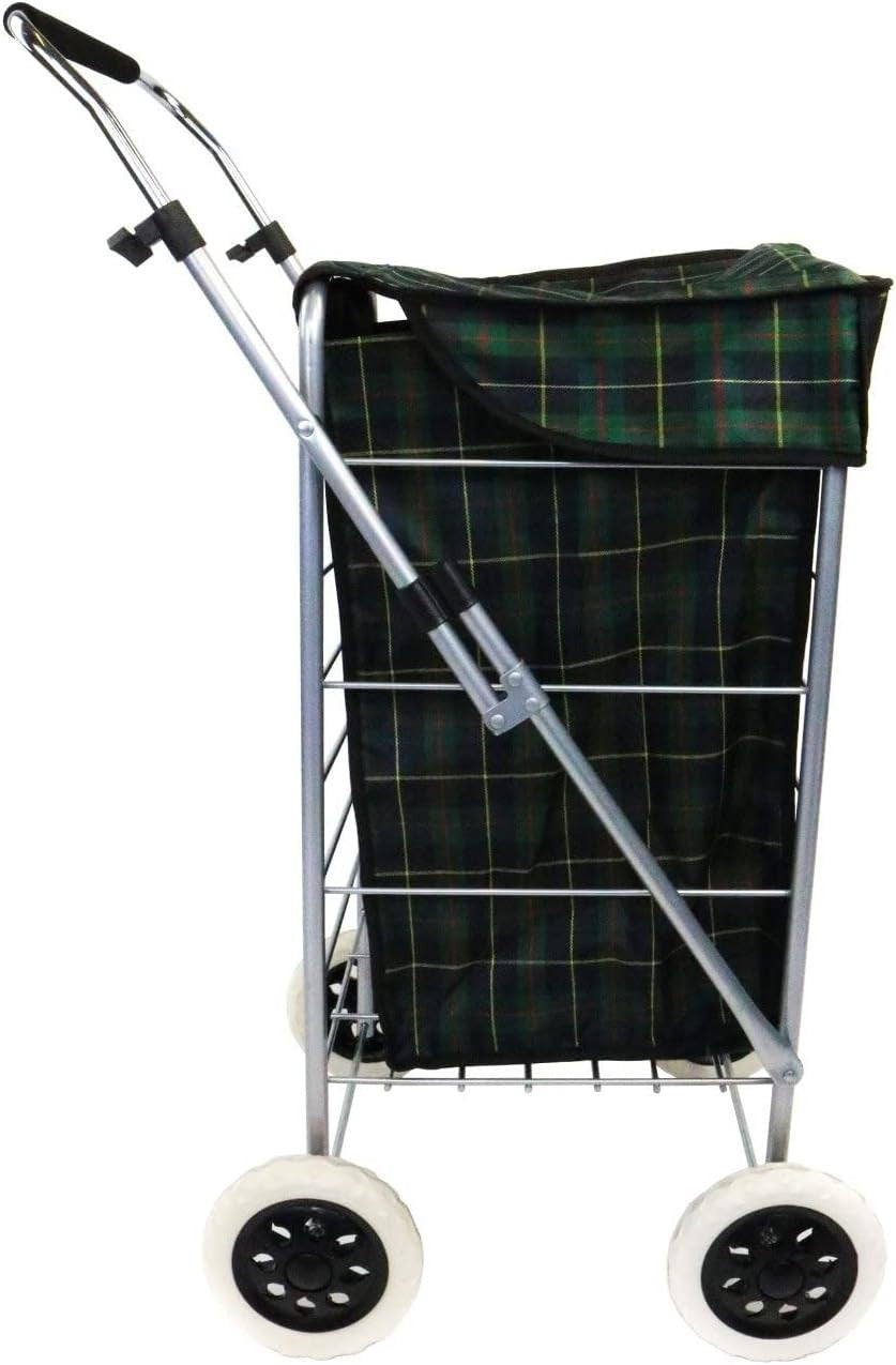 4 Wheel Folding Shopping Trolley Waterproof Bag Market Laundry Cart