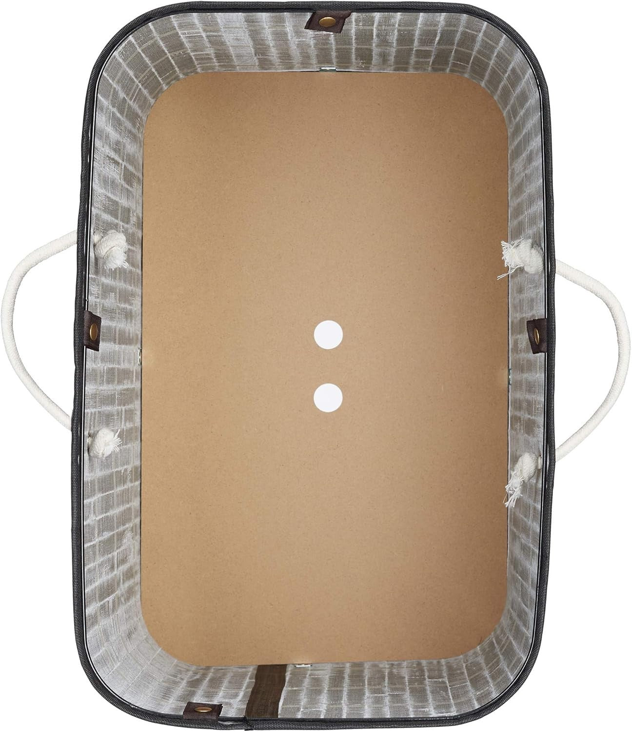 72L Black Bamboo Laundry Hamper With Lid 2-Section Ventilated Basket Large