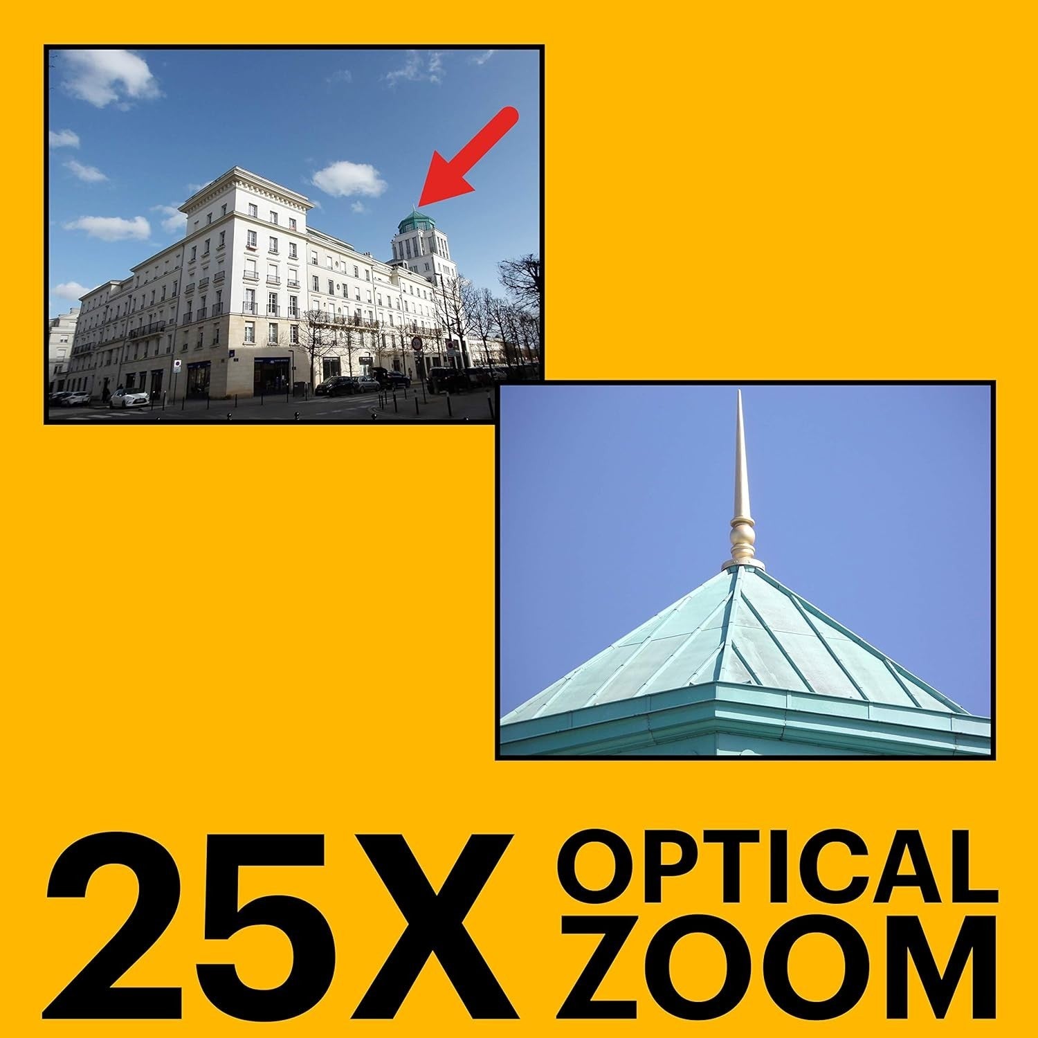 16MP Bridge Camera 25X Optical Zoom HD Video Wide Angle LCD Camera