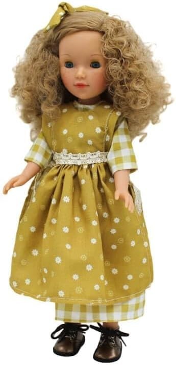 41cm Folk Style Doll Freckles Printed Dress Collectible Handmade Spain