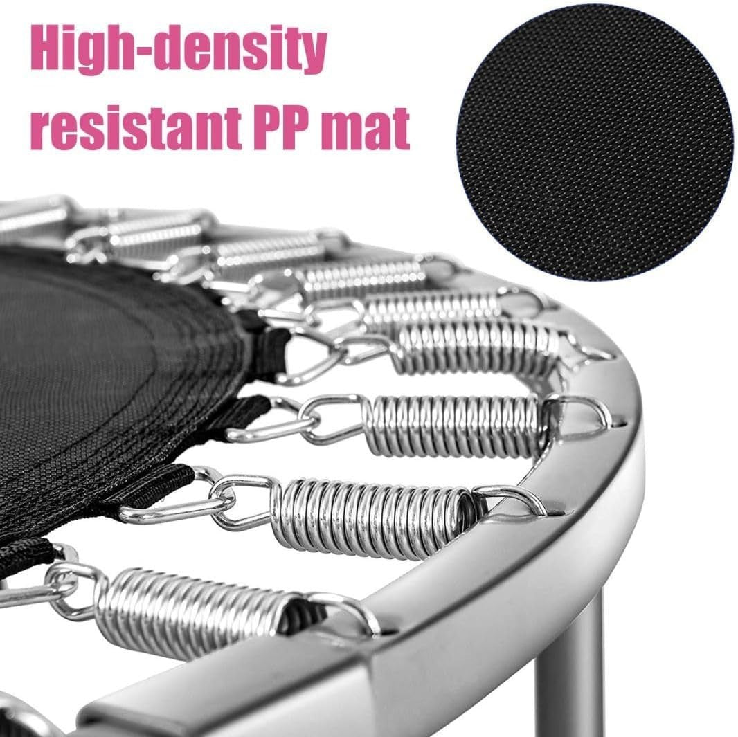 38'' Mini Trampoline Foldable Fitness Rebounder Indoor Outdoor Pink