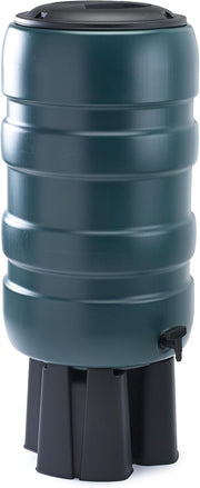 250L Garden Water Butt Kit with Stand, Tap, Diverter & Hose