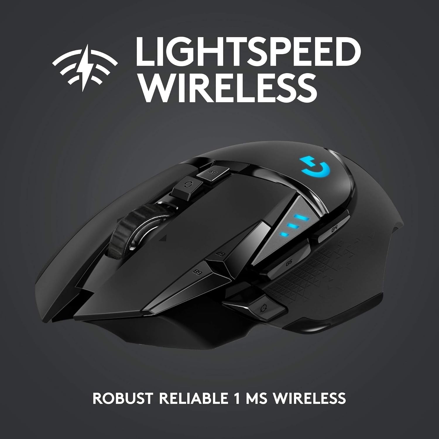 Wireless Gaming Mouse 25600 DPI RGB 11 Buttons HERO Sensor