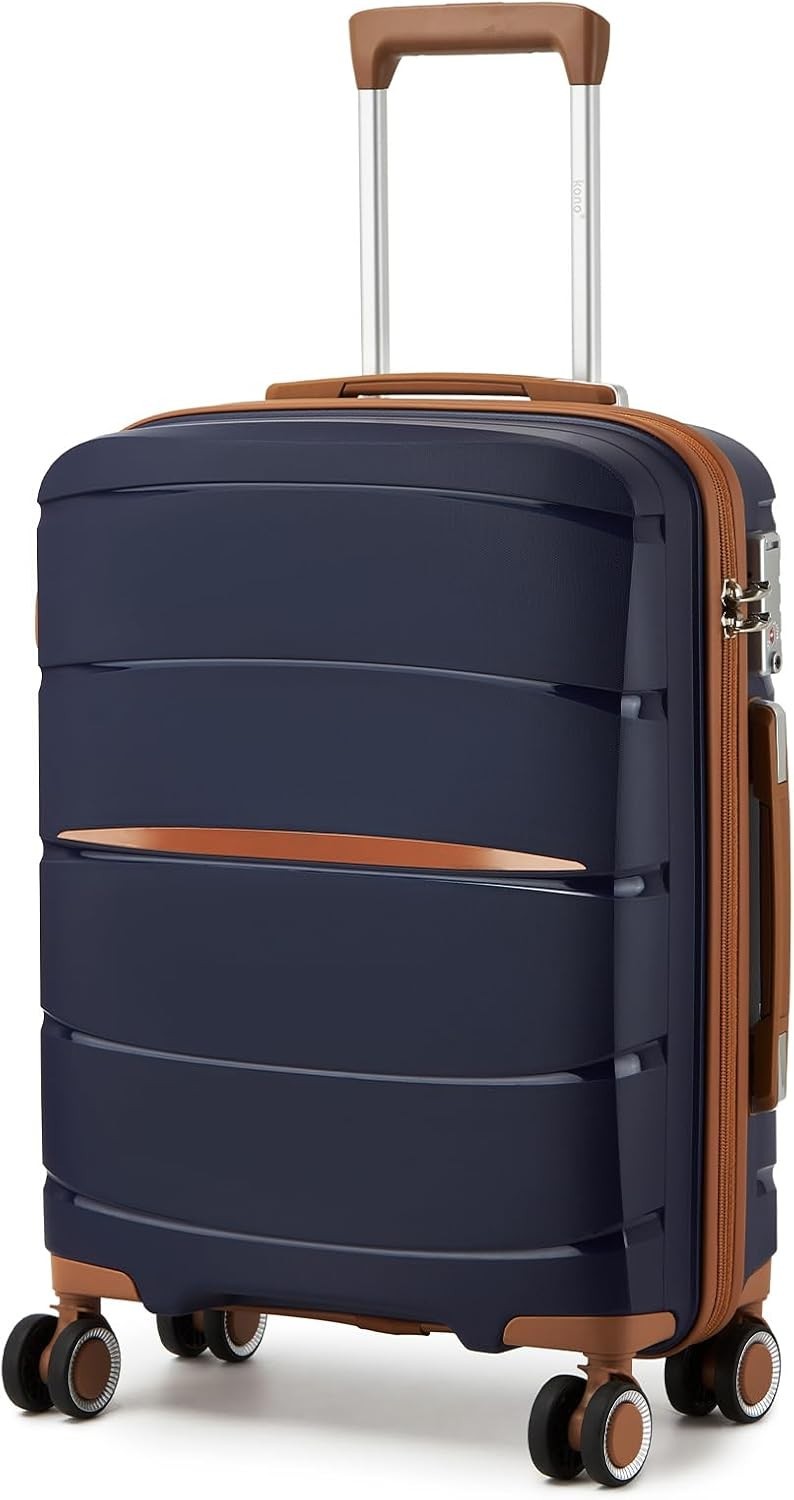20” Cabin Carry On Suitcase Lightweight PP Hard Shell Spinner Wheels TSA Lock