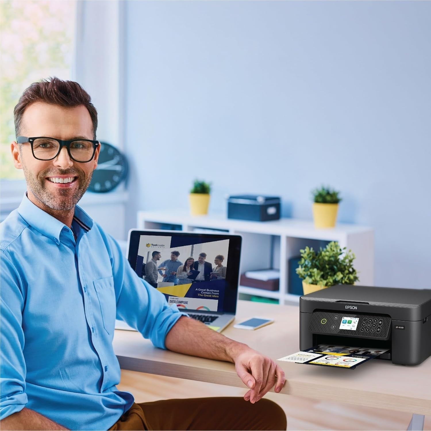 Home XP-4200 Wireless Colour All-in-One Printer Black | Scan Copy
