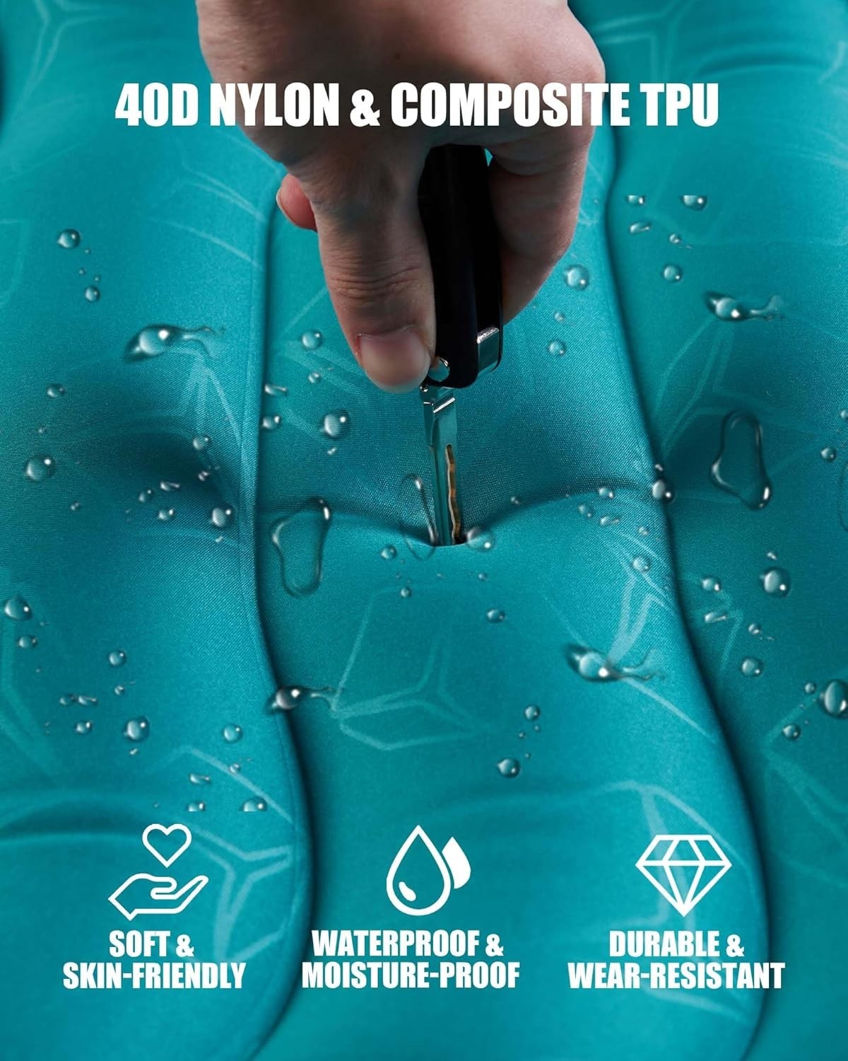 Extra Thick Self-Inflating Camping Mat 12CM Pillow Waterproof Lightweight