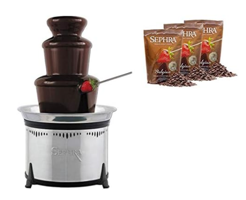 18 Chocolate Fountain Machine Belgian Chocolate Party Fondue Set