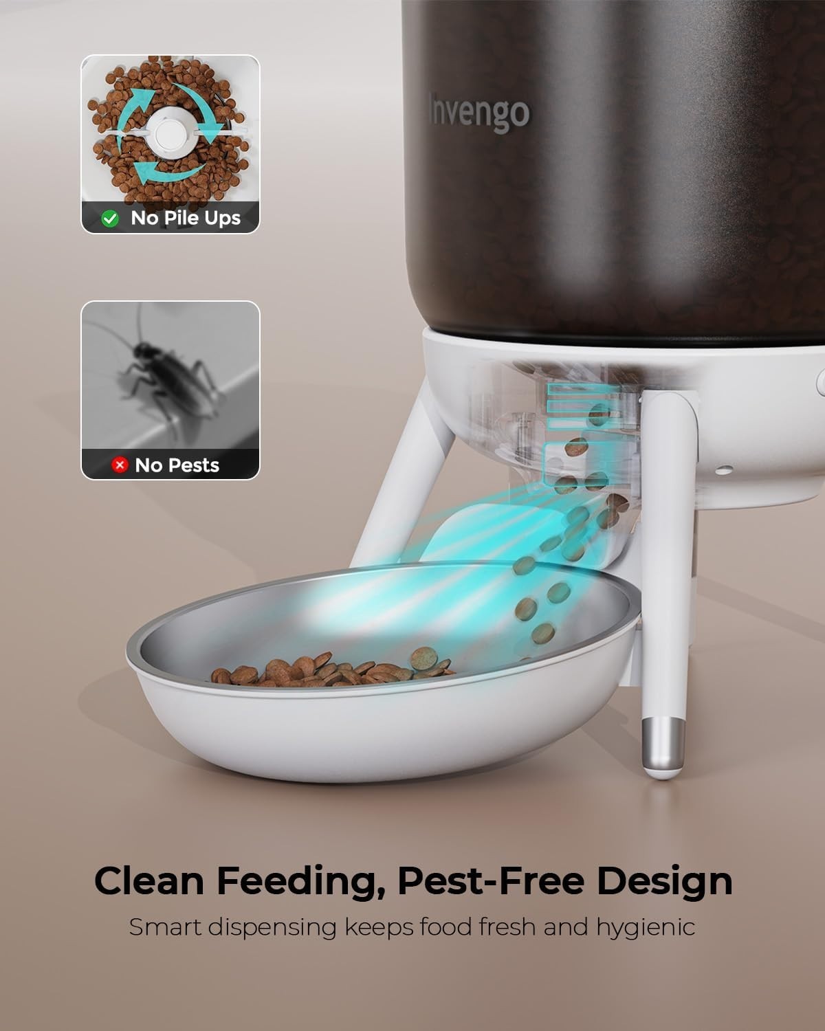 Automatic Pet Feeder 3L Timed Food Dispenser Portion Control USB Power