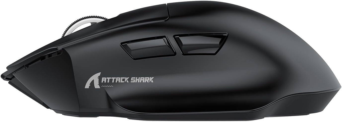 Ultra Light Gaming Mouse 65g 25K DPI Wireless RGB Dock Black Grip