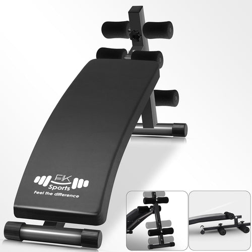 Foldable Adjustable Sit-Up Bench 150kg Compact Home Gym Trainer
