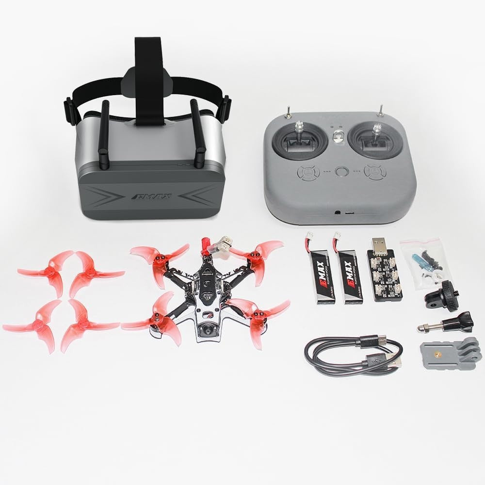 EMAX Tinyhawk 3 Plus FPV Freestyle Drone Kit Goggles Controller Carbon Frame