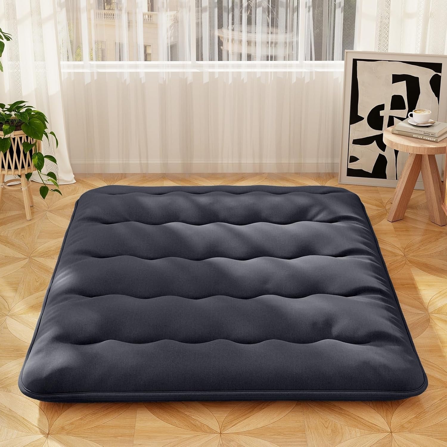 10cm Thick Japanese Floor Mattress King Size Foldable Tatami Futon Sleeping Pad