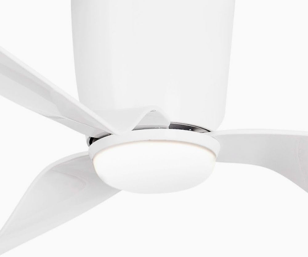 FARO BARCELONA PEMBA 132CM LED Ceiling Fan, White, 6-Speed, Remote