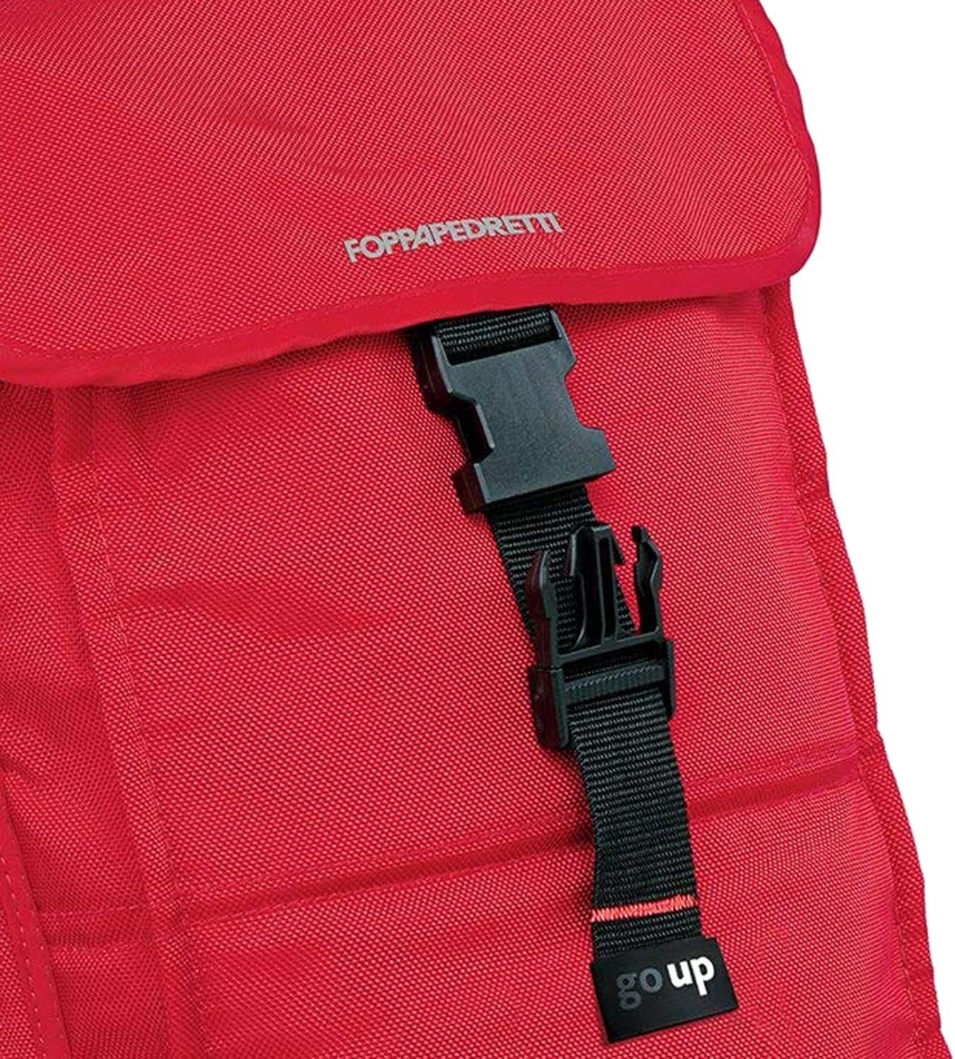 Foppapedretti Go Up Shopping Trolley Red Durable Metal & Rubber Foldable